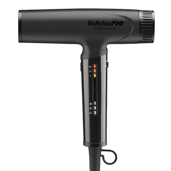 BaBylissPRO Nano Titanium Light Ionic High Speed Hair Dryer - Matte Black