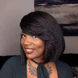 NEW Natural  short bob wig