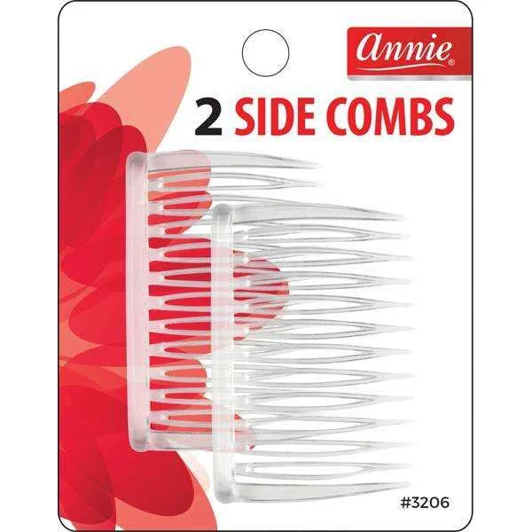 Annie Side Hair Comb Medium 2pc #3206