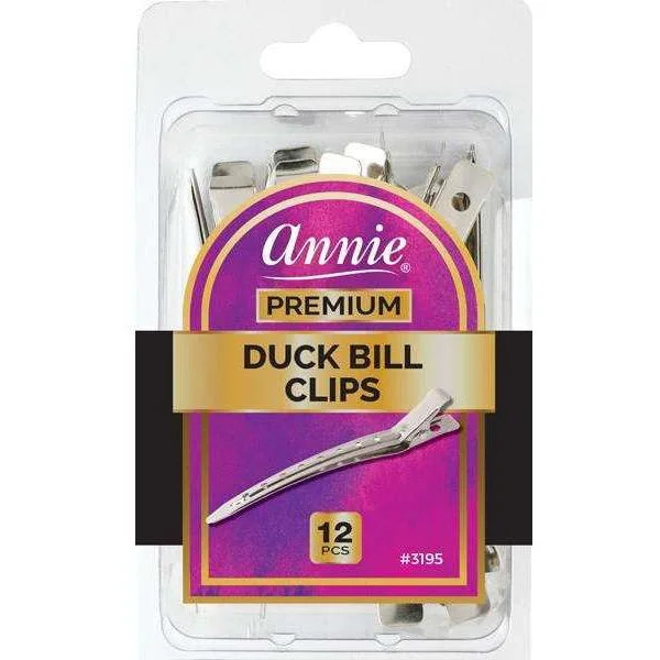 Annie: 12 Premium Duck Bill Clips #3195