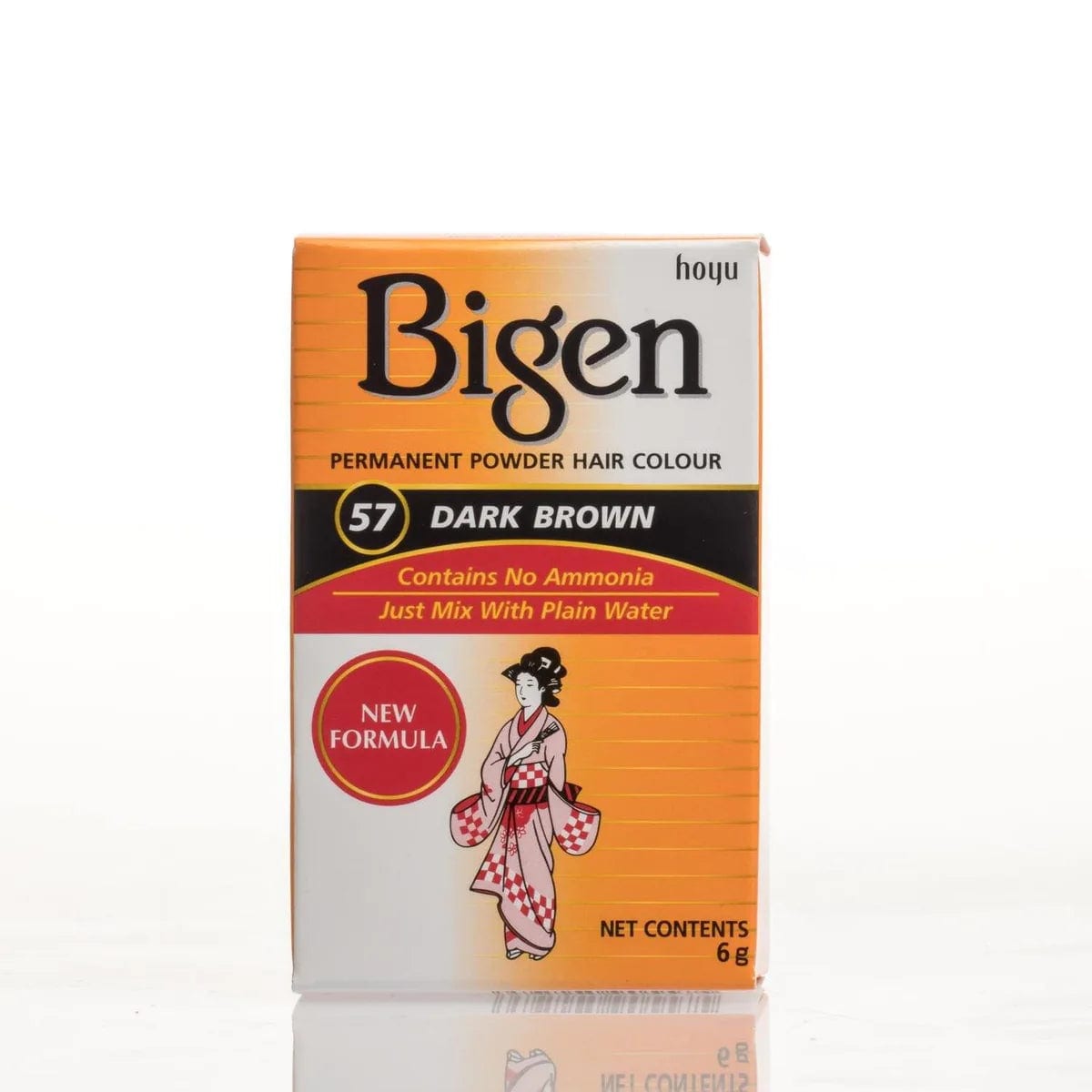 Bigen Permanent Powder Hair Color 57 Dark Brown Black .21 oz