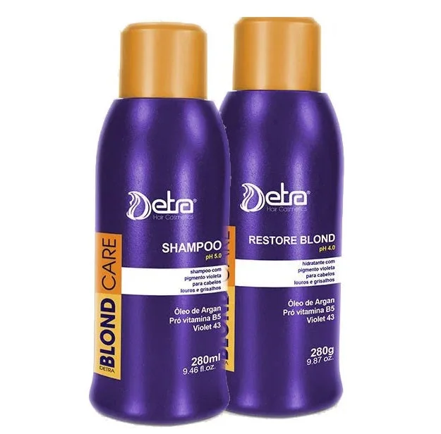 Blond Care Neutralizing Color Maintenance Hydration Restore Treatment Kit 2x280 - Detra Hair