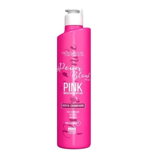 Blond Pink Champagne Effect Tinting Silkiness Softnes Mask 500ml - Troia Hair