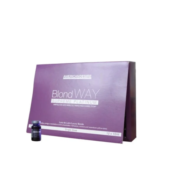 Blond Way Supreme Platinum Hair Treatment Ampoules 12x10ml - American Desire