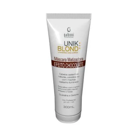 Brown Hair Intensifying Unik Blond Chocolate Effect Tinting Mask 300ml - Gaboni