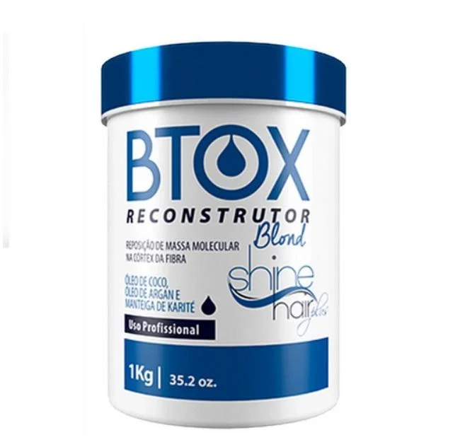 Btox Blond Coconut Argan Shea Butter Reconstructor Cream 1Kg - Shine Hair