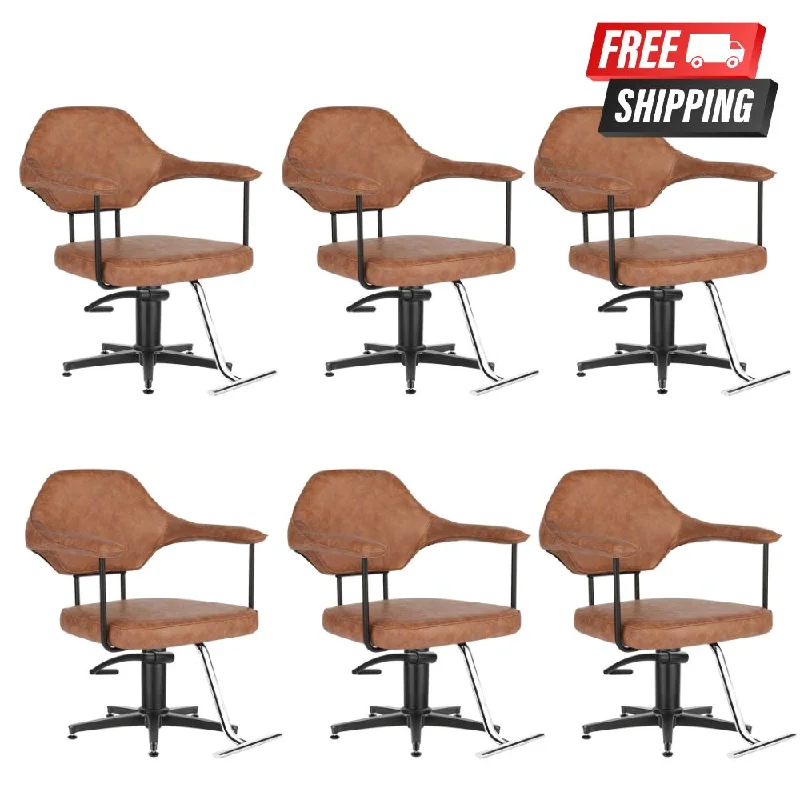 Comfortel Aria Tan Styling Chairs - 6 ct