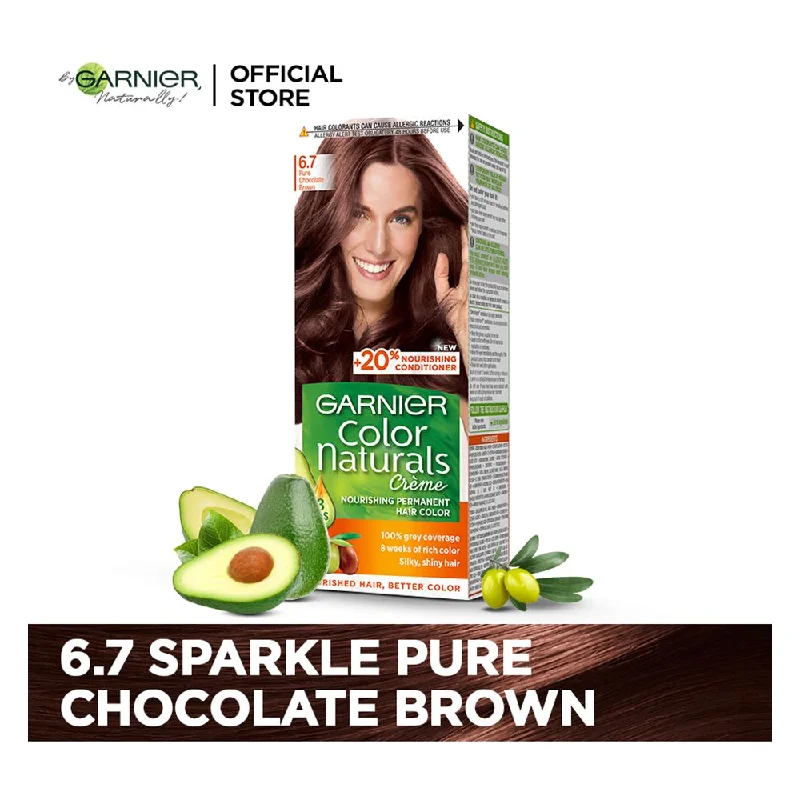 Garnier Color Natural Hair Color Chocolate Brown 6.7