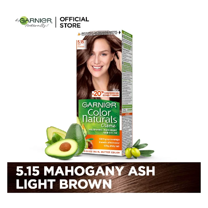 Garnier Color Natural Hair Color Mahogany Ash Light Brown 5.15