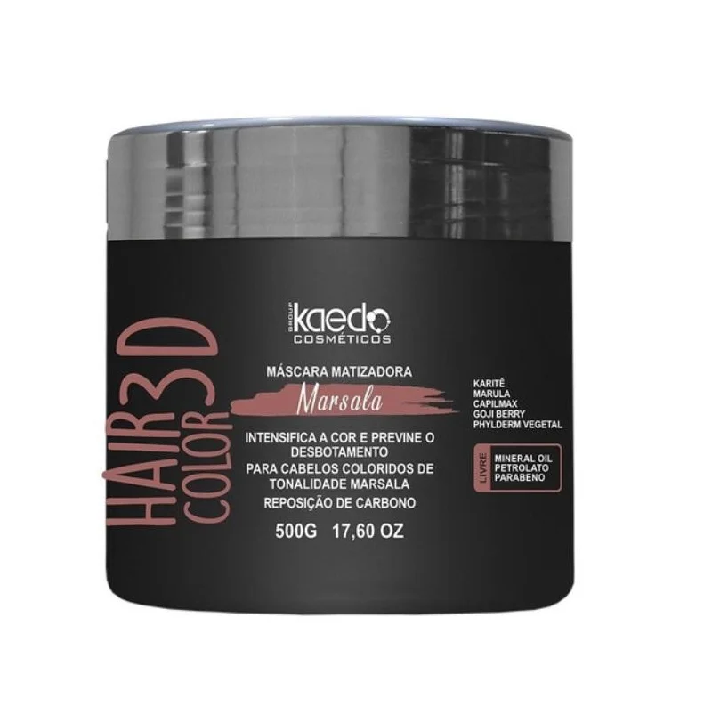 Hair Color 3D Blonde Tinting Toning Carbon Replacement Mask 500g - Kaedo