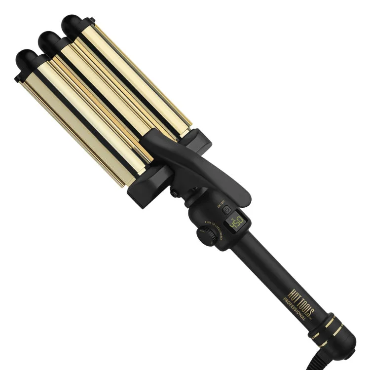 Hot Tools Pro Artist 3 Barrel Waver 24k Gold