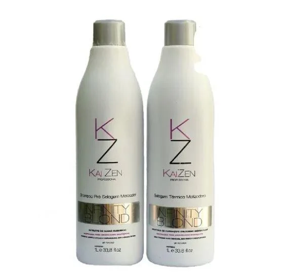 Infinity Blond Tinting Thermal Anti Frizz Hydration Sealing Kit 2x1L - Kaizen