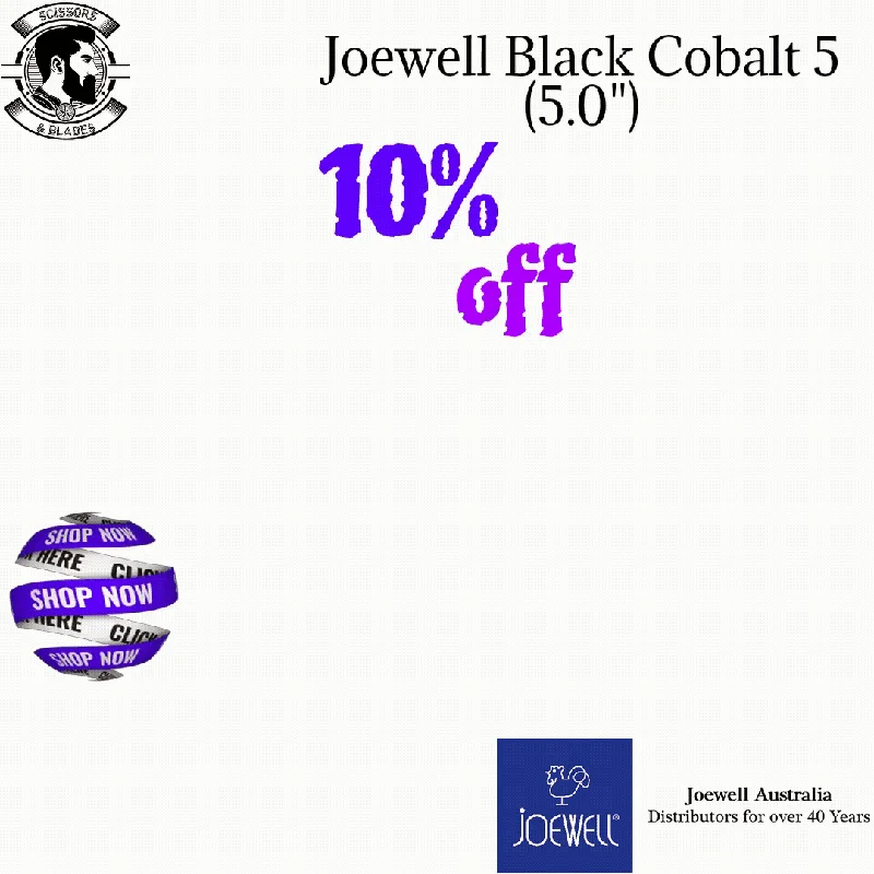 Joewell Black Cobalt 5 (5.0") - Handcrafted in Japan with Japanese Steel