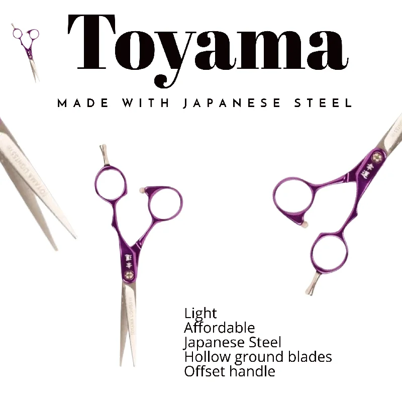 Toyama Light XB Scissor Purple  (5.5")- Made with Japanese Steel