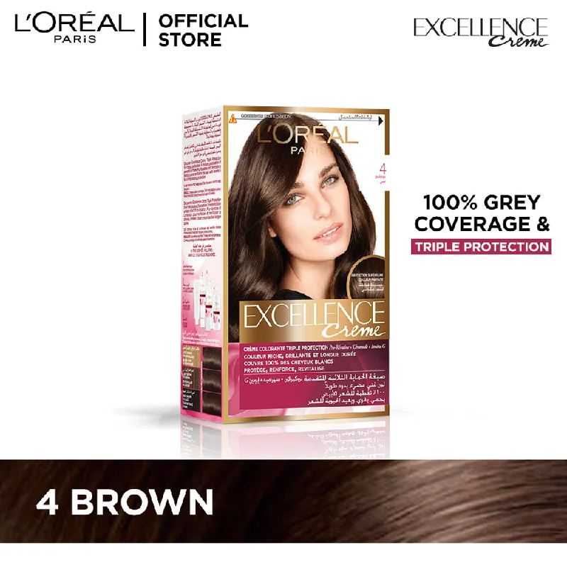 LOreal Paris Excellence Creme Hair Color -  4 Brown