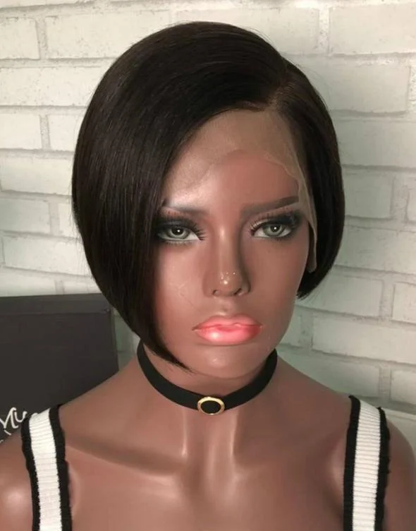 Luna Lace Front Wig S30 Short Straight Chin Length for Women