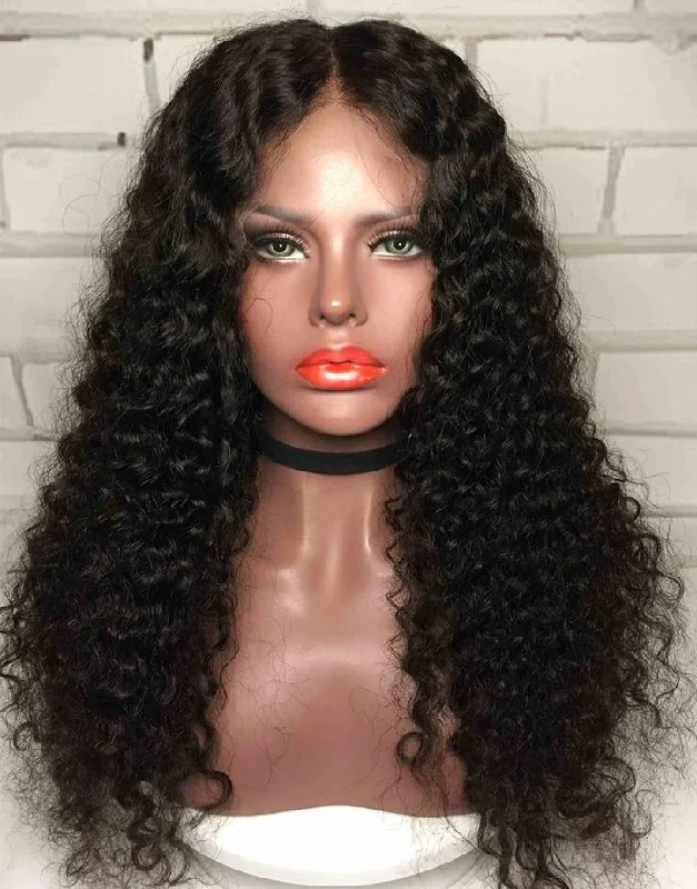 Luna S39 Lace Front Gorgeous Long Curly Wig for African American