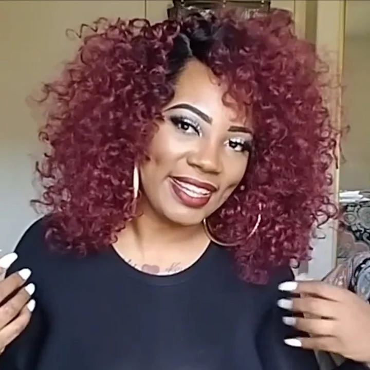 NEW GLUELESS SHORT CURLY WIG