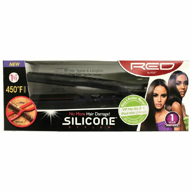 Red by Kiss: 1/2" Silicone Styler Flat Iron