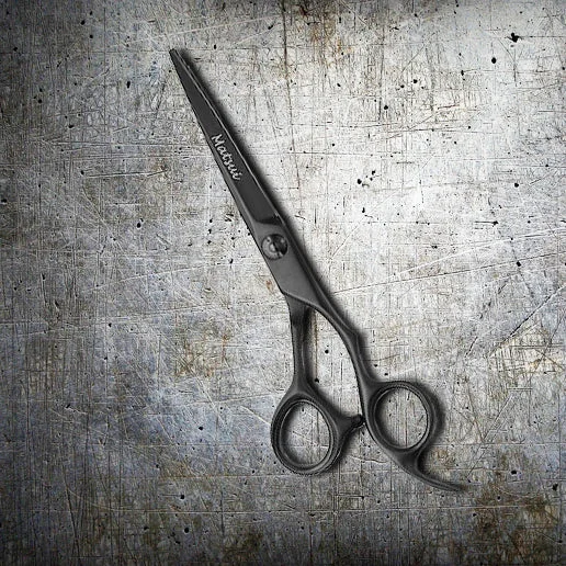 Superior Professional VG10 Steel Hair Salon Shears- Matsui Matte Black Offset Scissors - Limited Edition