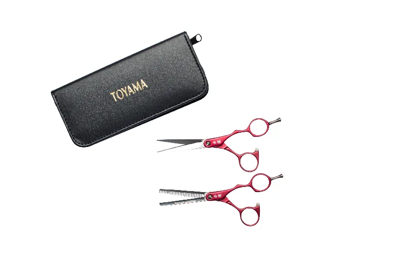 Toyama LIGHT XB Red Scissor/Thinner Set 5.5"