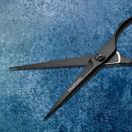 Ultimate VG10 steel - Matsui Matte Black Offset Hair Shears - Limited Edition