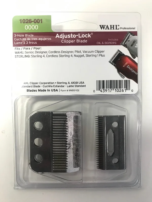 Wahl Professional 3-Hole Adjusto-Lock Clipper Blade 0000 1026-001