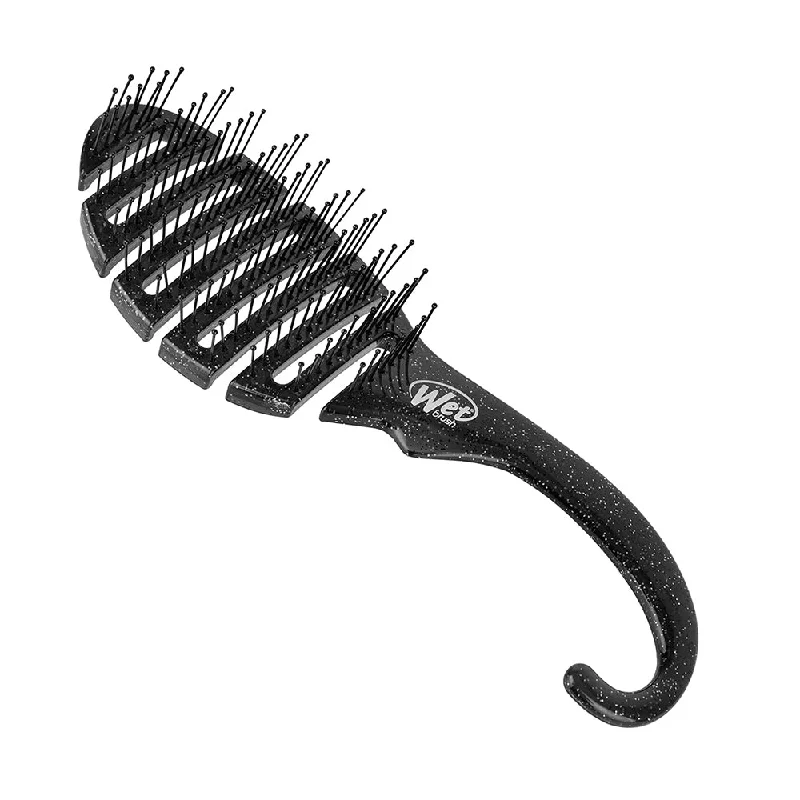 Wet Brush Shower Detangler Brush Glitter Black