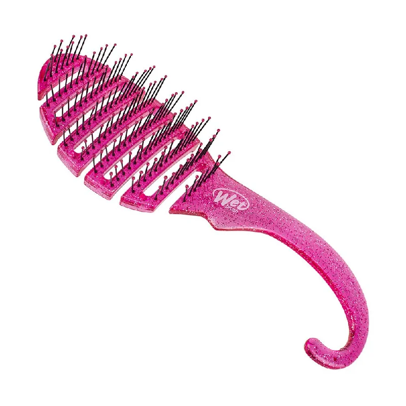 Wet Brush Shower Detangler Brush Glitter Pink