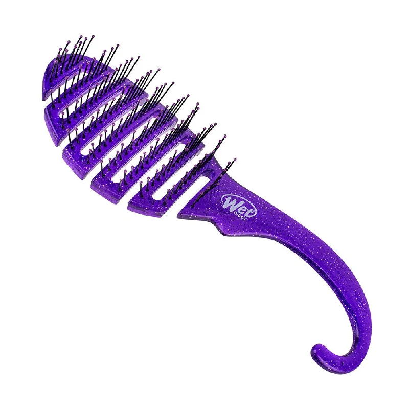 Wet Brush Shower Detangler Brush Glitter Purple