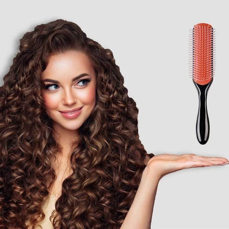 Women 9-Row Detangling Hair Brush