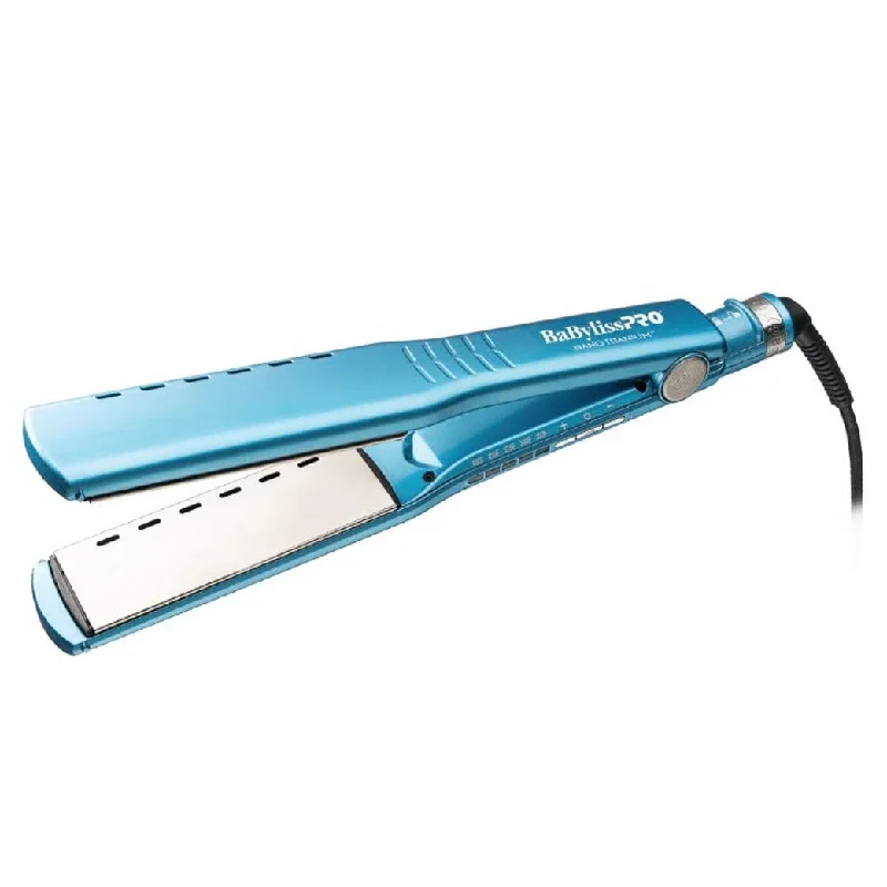 BaBylissPRO Nano Titanium Vented Ionic Flat Iron, 1-1/2 Inch