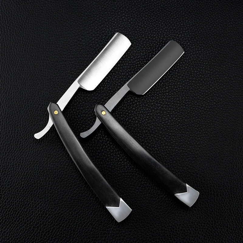 Holder Ebony Stainless Steel  Manual Folding Razor