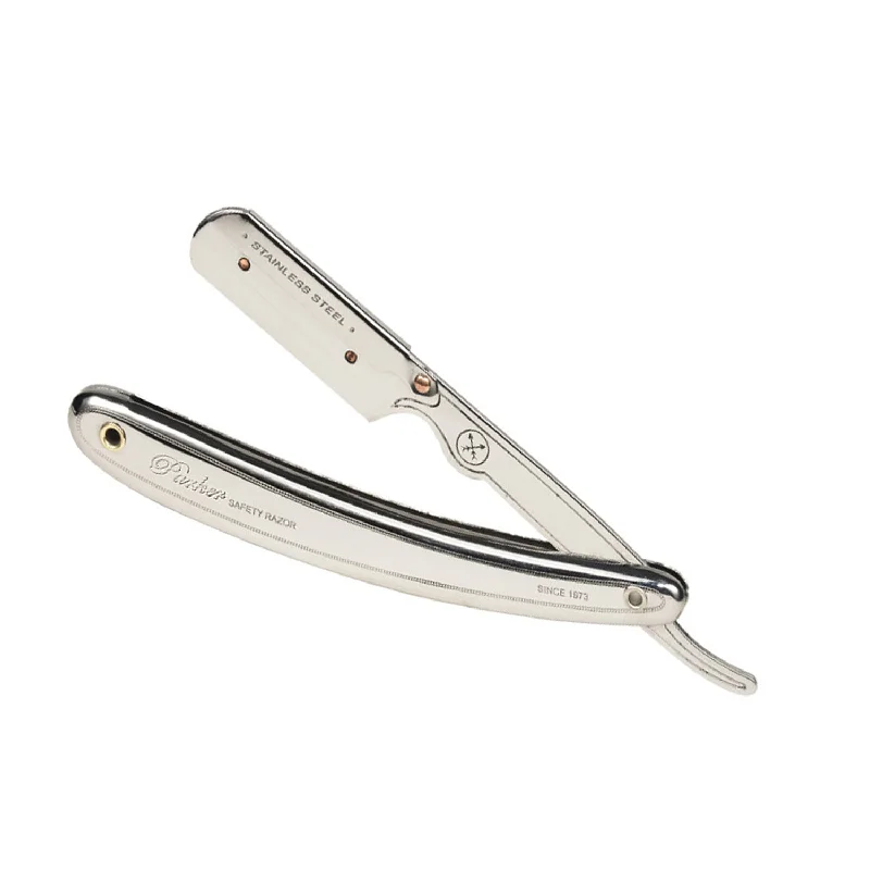 Parker SR1 Barber Straight Razor silver