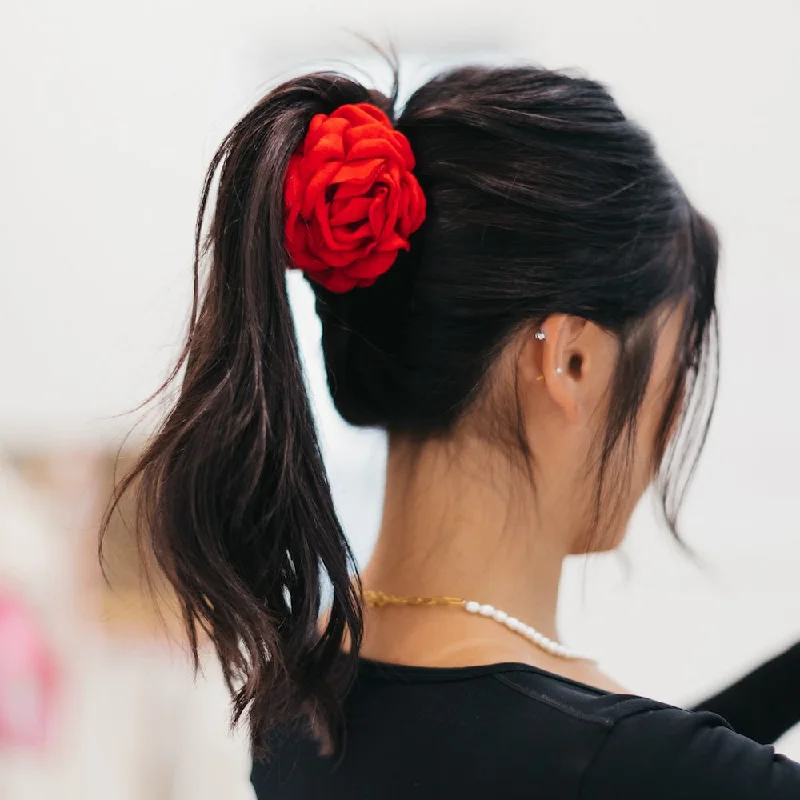 Blooming Rose Hair Claw Clip